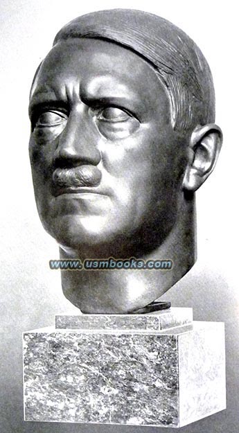 Adolf Hitler bust by Professor Richard Klein and manufactured by Lauchhammer